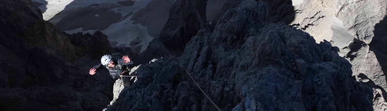 Am Daumen in der Langkofelgruppe Dolomiten